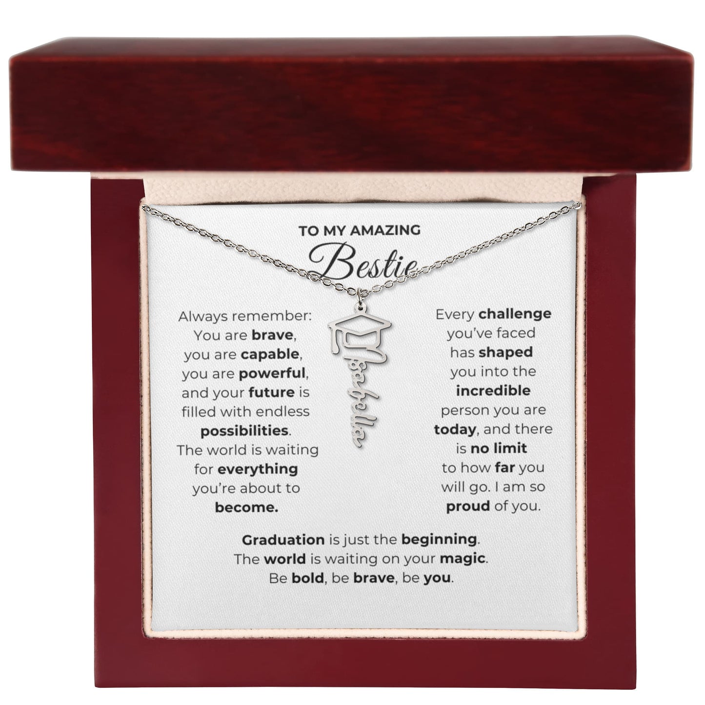 Personalized Best Friend Graduation Gift-So Proud of You