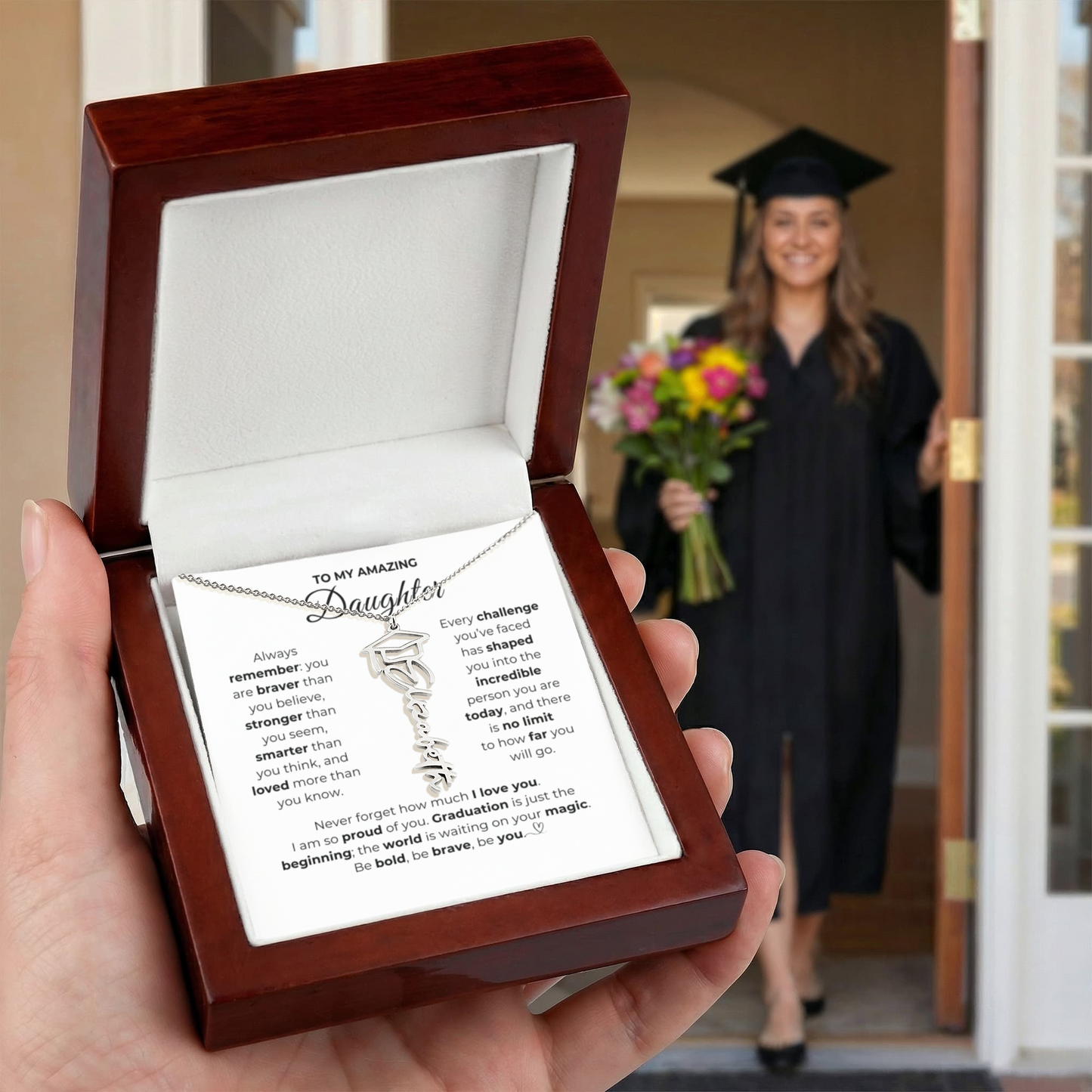 Personalized Daughter Graduation Gift-So Proud of You