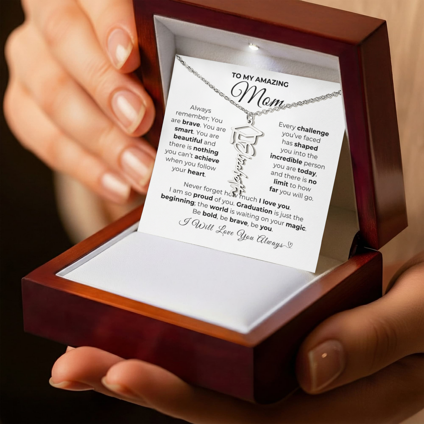 Personalized Mom Graduation Gift-So Proud of You