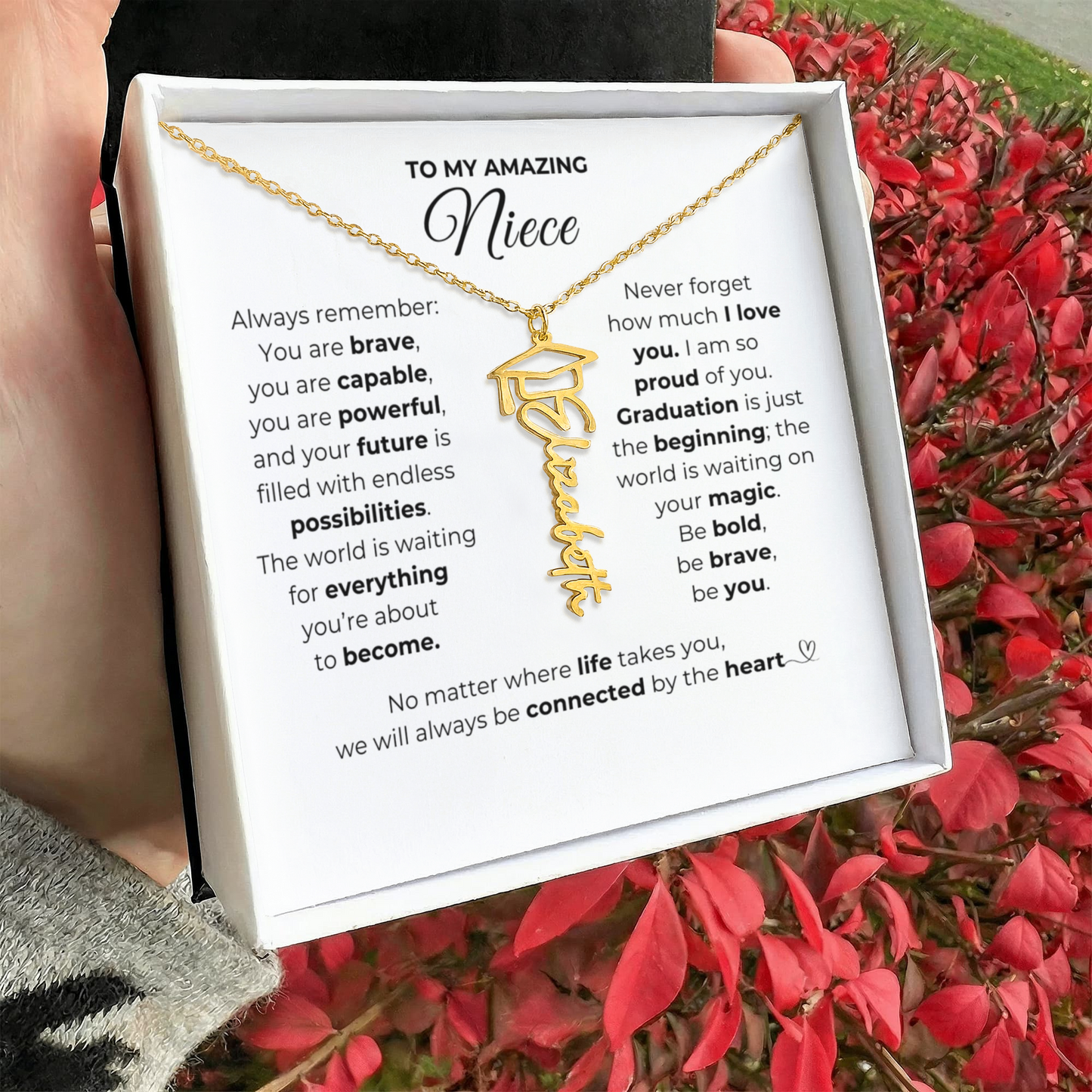 Personalized Niece Graduation Gift-So Proud of You