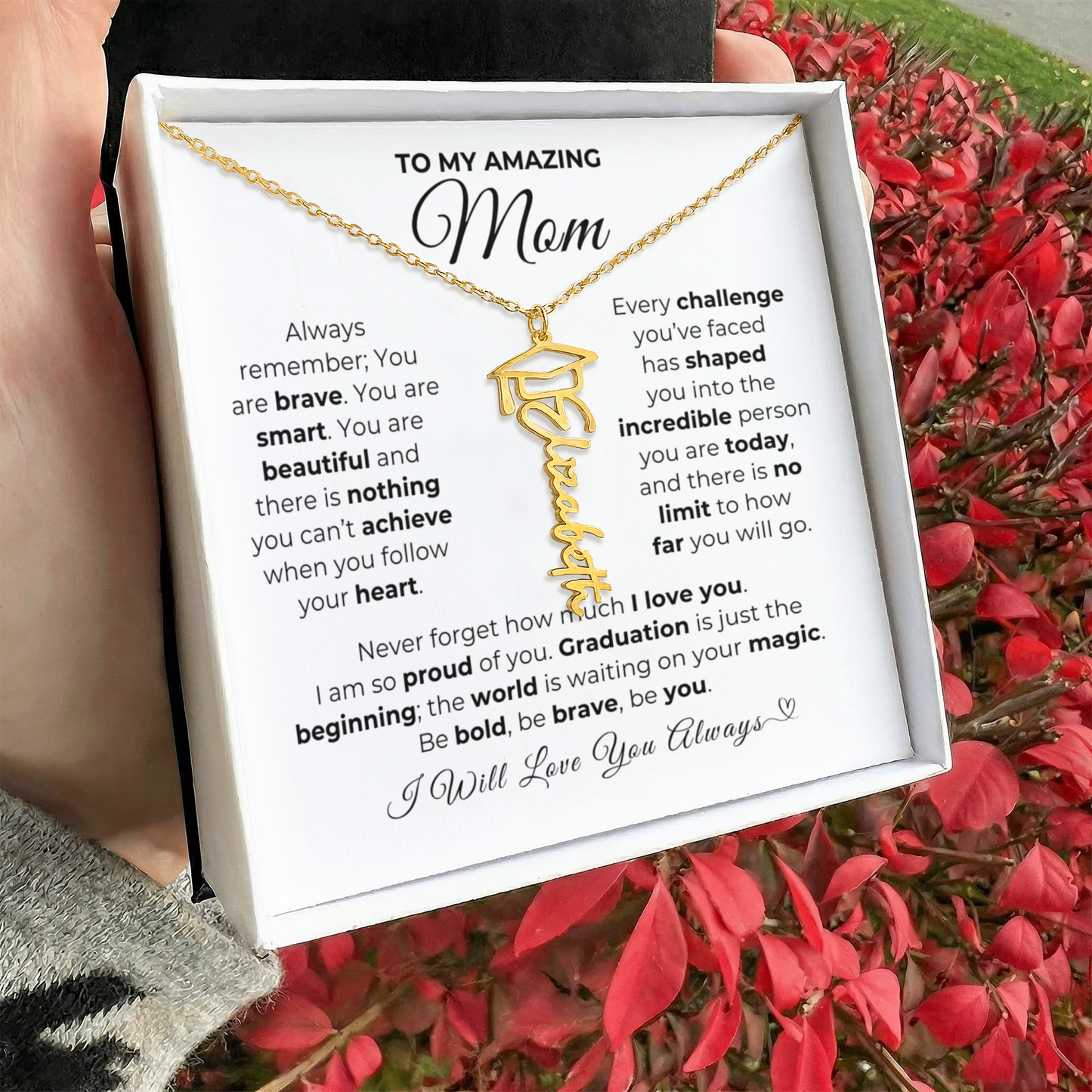 Personalized Mom Graduation Gift-So Proud of You