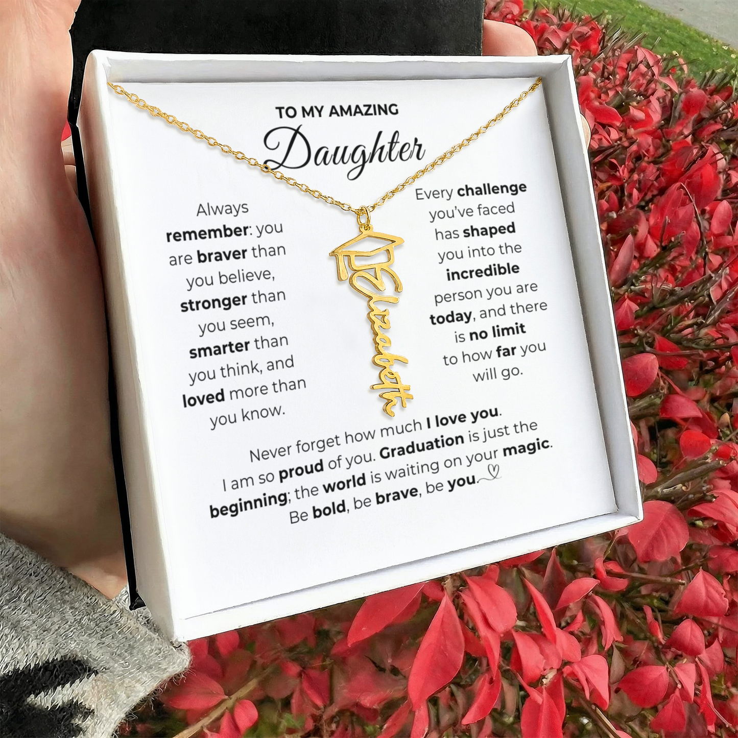 Personalized Daughter Graduation Gift-So Proud of You