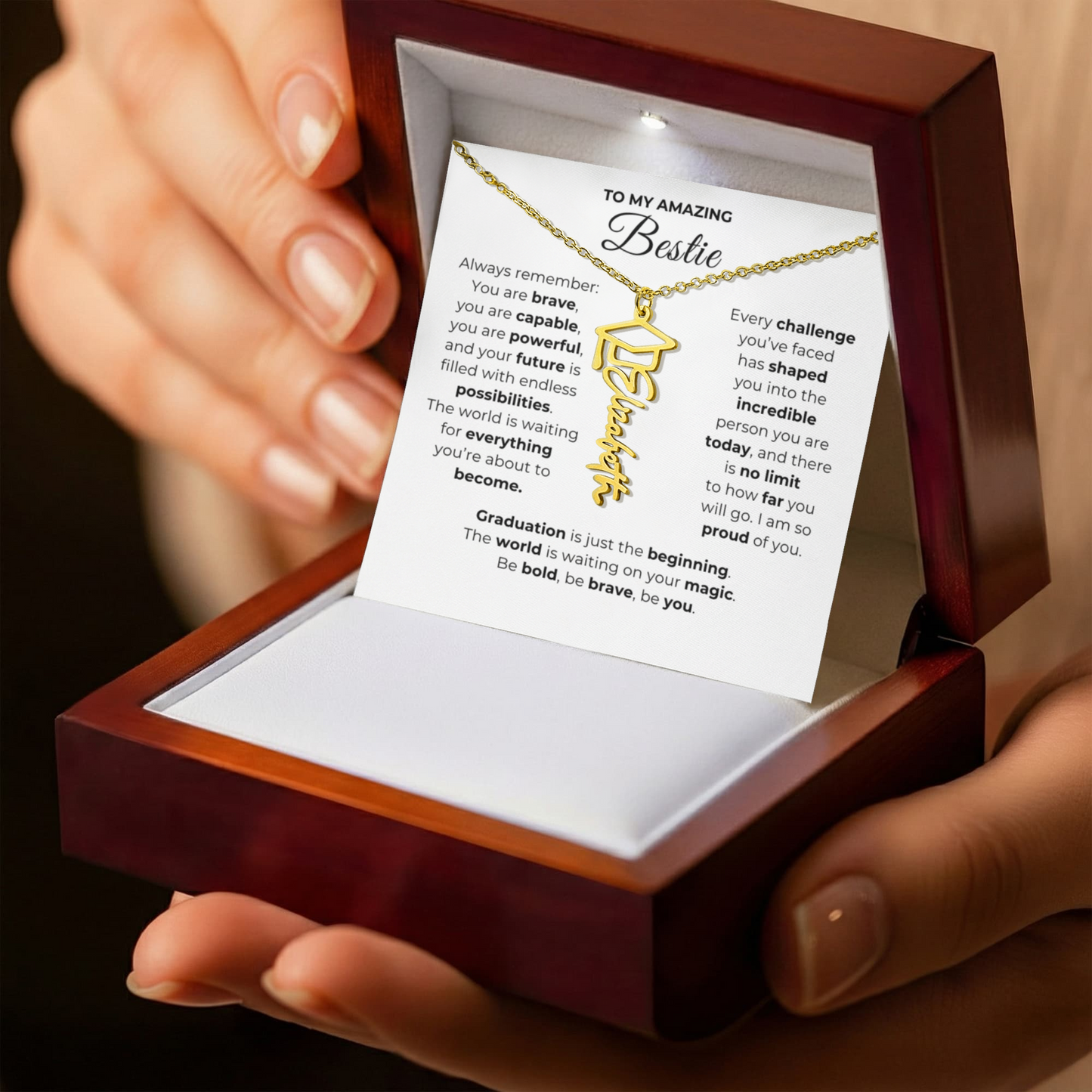 Personalized Best Friend Graduation Gift-So Proud of You