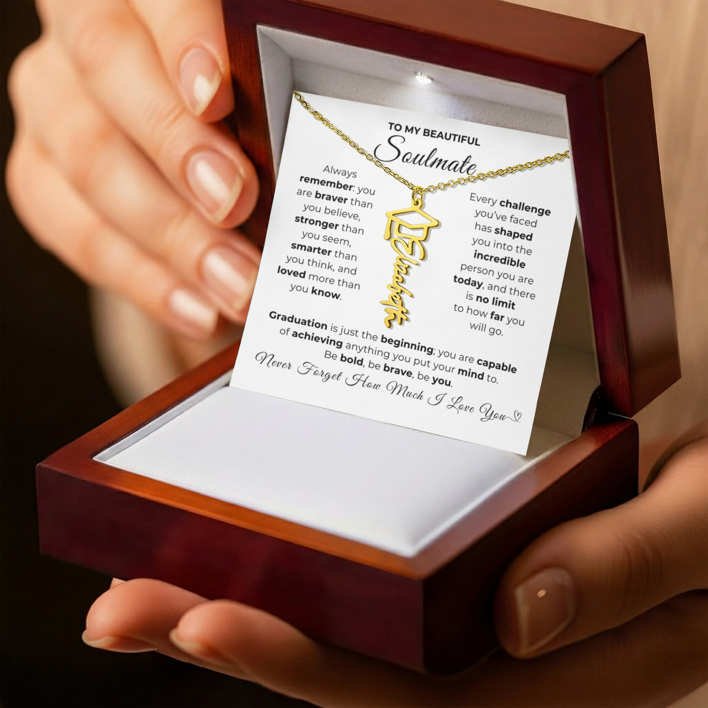 Personalized Soulmate Graduation Gift-So Proud of You