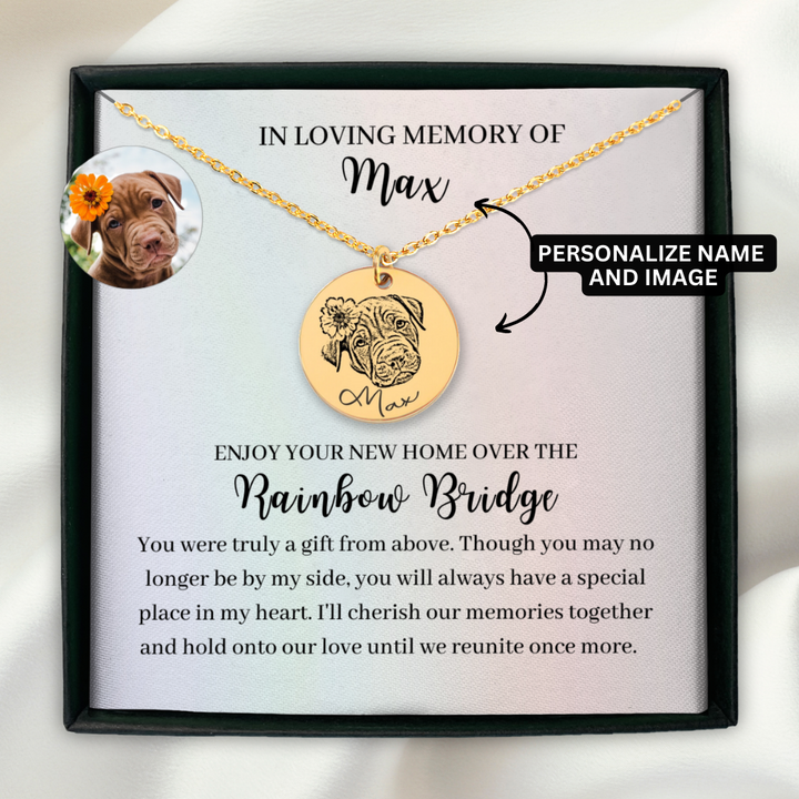 Dog online remembrance necklace