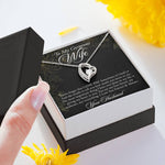 To My Gorgeous Wife-"My Heart Belongs to You" Forever Love Necklace