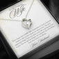 To My Gorgeous Wife-"Never Forget That I Love You" Forever Love Necklace