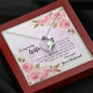 To My Lovely Wife Necklace-My Heart Beats For You