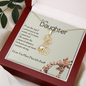 To My Daughter-"We Are Connected" Graceful Love Necklace