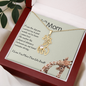 To My Mom-"We Are Connected" Graceful Love Necklace