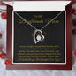 To My Boyfriend's Mom-"Grateful for You" Forever Necklace