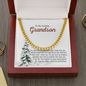 To My Amazing Grandson-"I Am Grateful" Cuban Chain