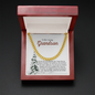 To My Amazing Grandson-"I Am Grateful" Cuban Chain