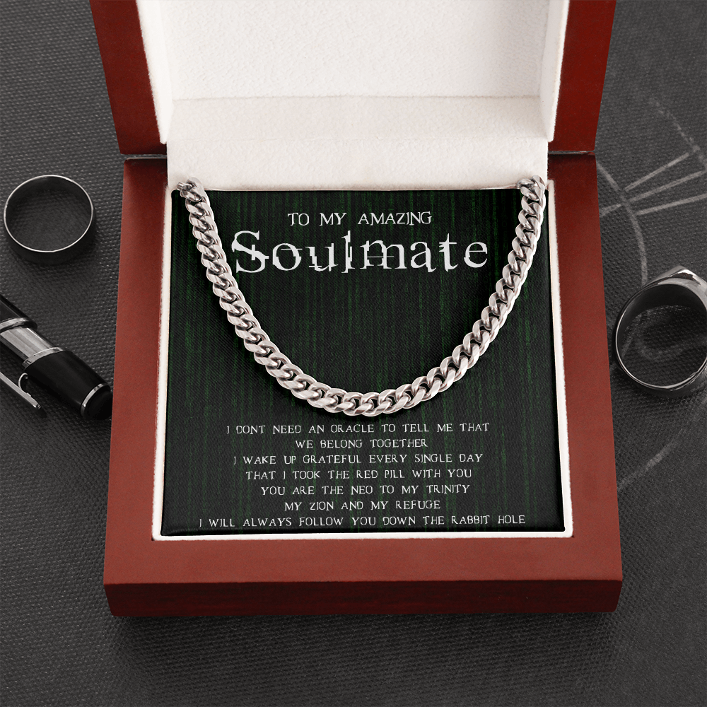 To My Amazing Soulmate-"We Belong Together" Link Chain