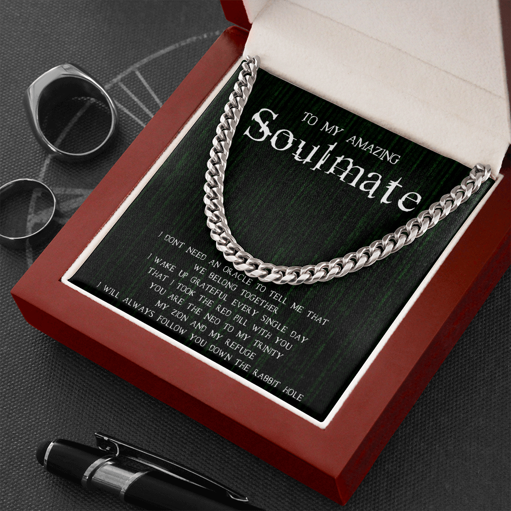 To My Amazing Soulmate-"We Belong Together" Link Chain