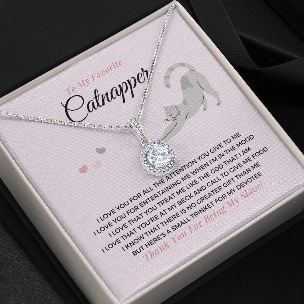 To My Favorite Catnapper-"I Love You" Eternal Necklace