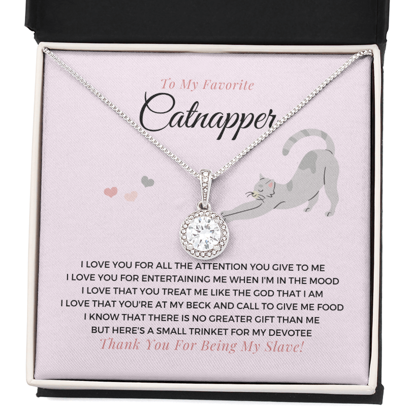 To My Favorite Catnapper-"I Love You" Eternal Necklace