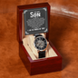 To My Son - "I Wish You Strength" Openwork Watch