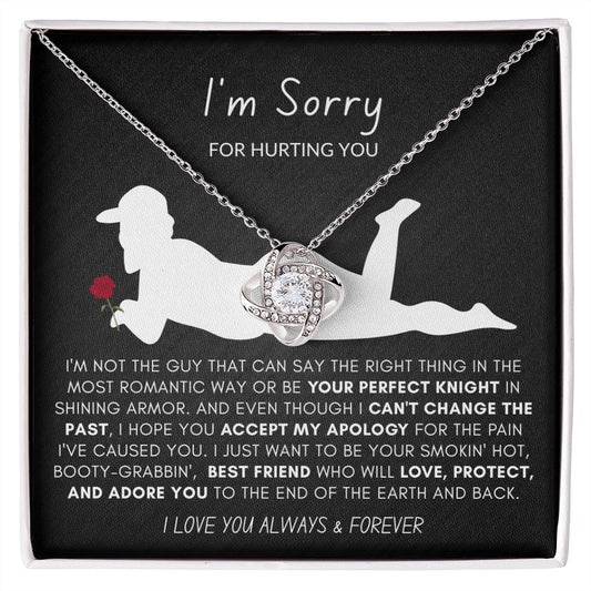 "I'm So Sorry" Love Knot Necklace