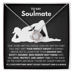 To My Soulmate-"I Love Everything About You" Love Knot Necklace