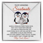 To My Soulmate-"Stay Together Forever" Love Knot Necklace