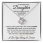 To My Daughter-"Bound Together in Love" Love Knot Necklace