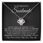 To My Soulmate-"My Promise To You" Love Knot Necklace
