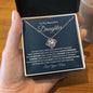 To My Daughter, From Mom-"Always Remember" Love Knot Necklace