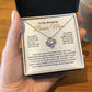To My Bonus Mom-"Gift Of You" Love Knot Necklace