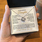 To My Daughter-"You Are Capable of Anything" Love Knot Necklace