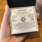 To My Daughter-"Precious Gift" Love Knot Necklace