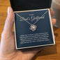 To My Dad's Girlfriend-"I Thank God For You" Love Knot Necklace