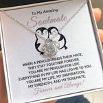 To My Soulmate-"You Are My Life" Love Knot Necklace