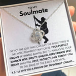 To My Soulmate-"My Gift To You" Love Knot Necklace