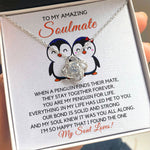 To My Soulmate-"Stay Together Forever" Love Knot Necklace