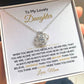 To My Daughter, From Mom-"You Are Never Alone" Love Knot Necklace