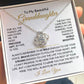 To My Granddaughter-"Be Bold" Love Knot Necklace