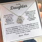 To My Daughter, From Mum-"Beautiful Chapters" Love Knot Necklace