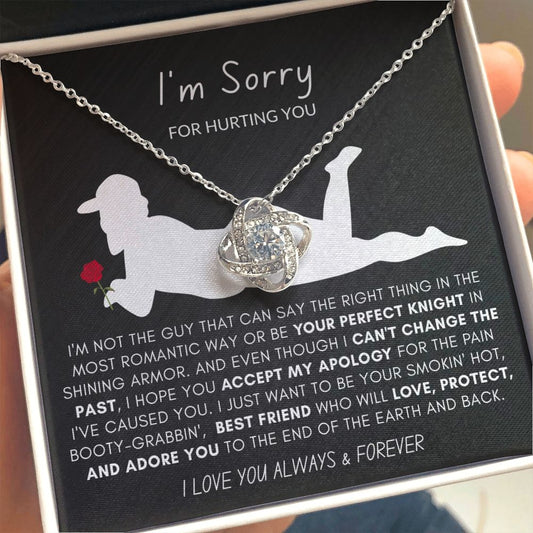 "I'm So Sorry" Love Knot Necklace