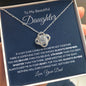 To My Daughter, From Dad-"Always Remember" Love Knot Necklace