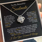 To My Soulmate-"Find You Sooner" Love Knot Necklace