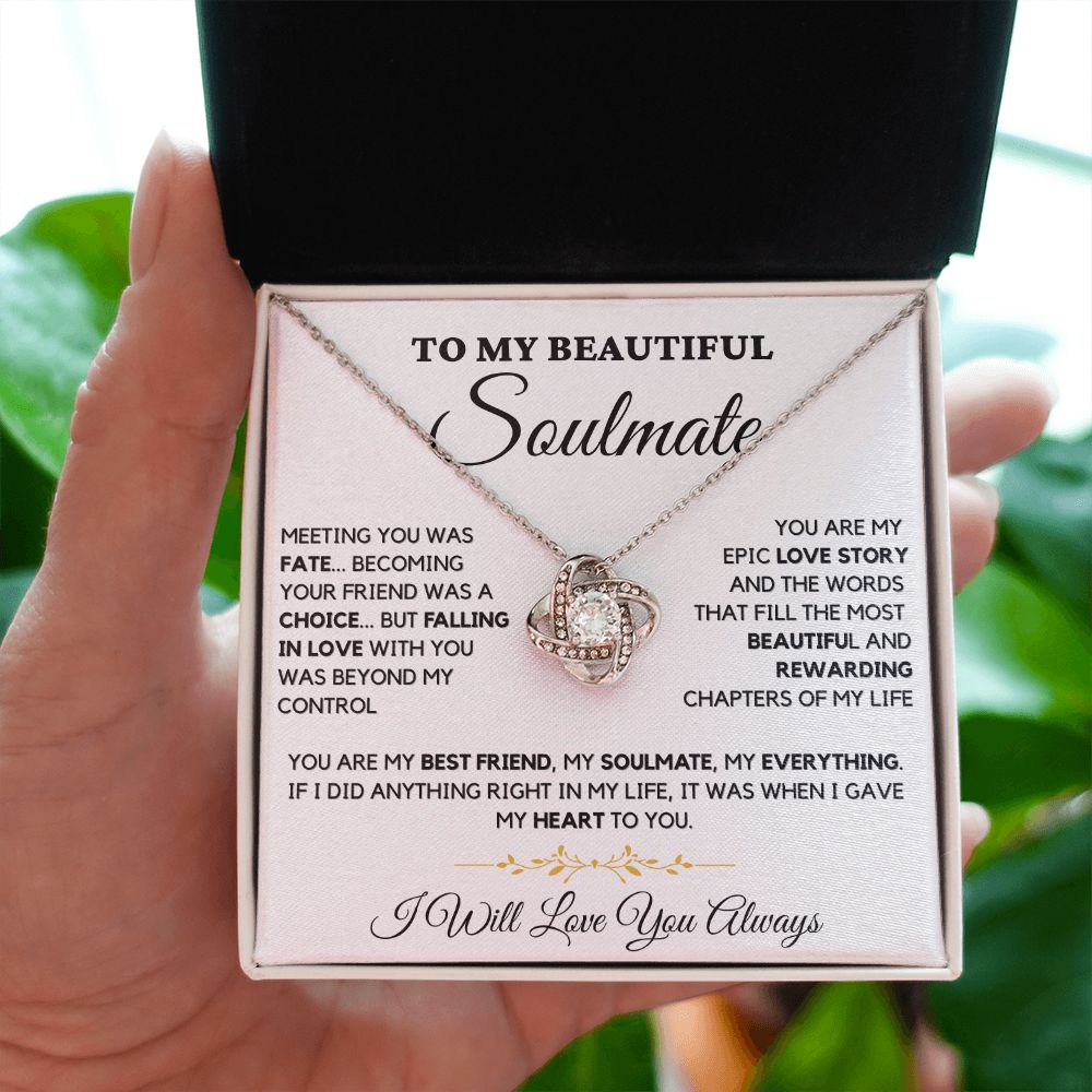 To My Soulmate-"Fate in Love" Love Necklace
