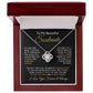 To My Soulmate-"I Found My Home" Love Knot Necklace