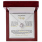 To My Wife-"Straighten Your Crown" Love Knot Necklace