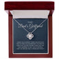 To My Dad's Girlfriend-"I Thank God For You" Love Knot Necklace