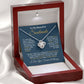 To My Soulmate-"My Life, Love and Friend" Love Knot Necklace