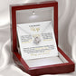 To My Wife-"I Can't Live Without You" Love Knot Necklace