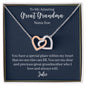 To My Amazing Great Grandma-"You Are Special" Hearts Necklace