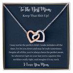 To The Best Mom-"I Love You" Hearts Necklace