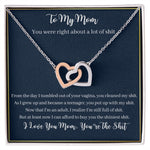 To My Mom-"I Love You" Hearts Necklace